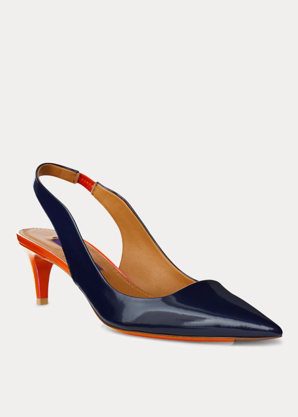 Women's Ralph Lauren Cleo Two-Tone Calfskin Pumps | 236147FDH